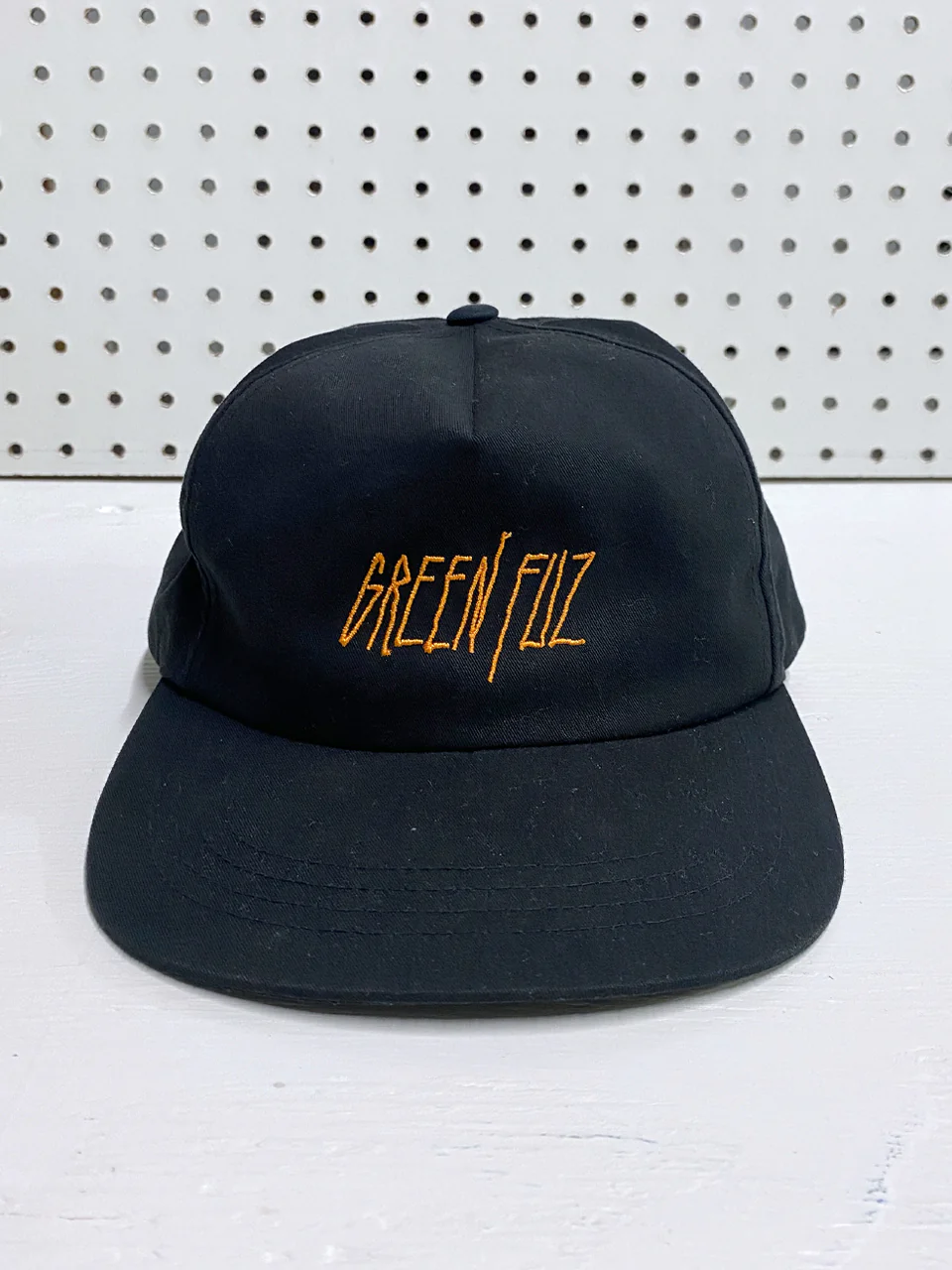 GREEN FUZ VAMP HAT BLACK キャップ ブラック コットン